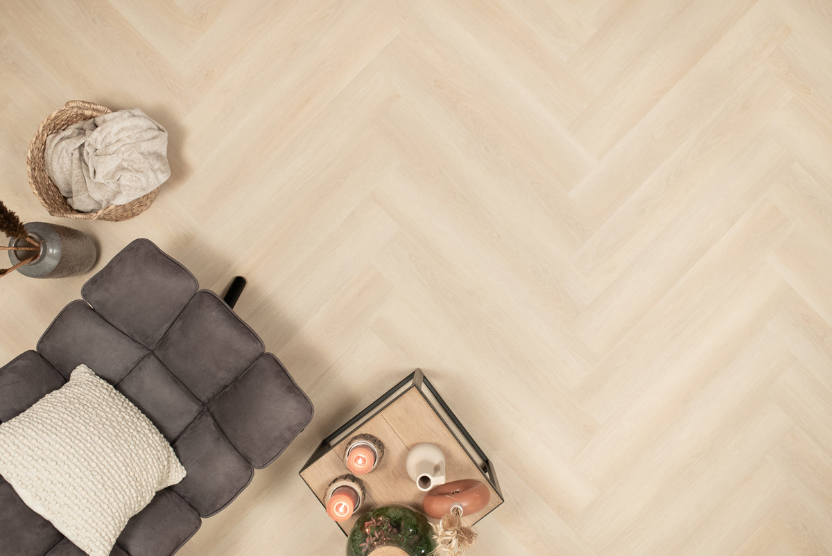 Floer Balein Beige walvisgraat XXL PVC Click