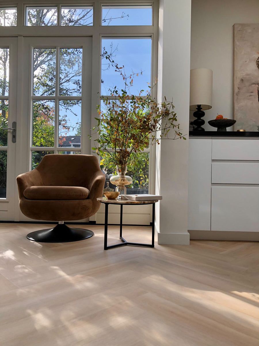 Floer Balein Beige Walvisgraat XXL Plak PVC