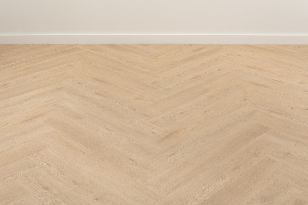 Floer Gaia Grijsbeige Walvisgraat XXL PVC Staal