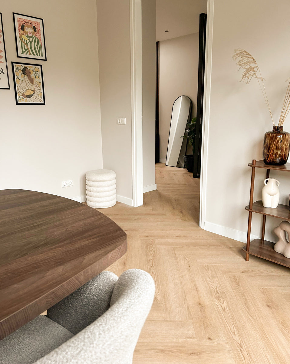 Floer Bryde Bruin Walvisgraat XXL Plak PVC