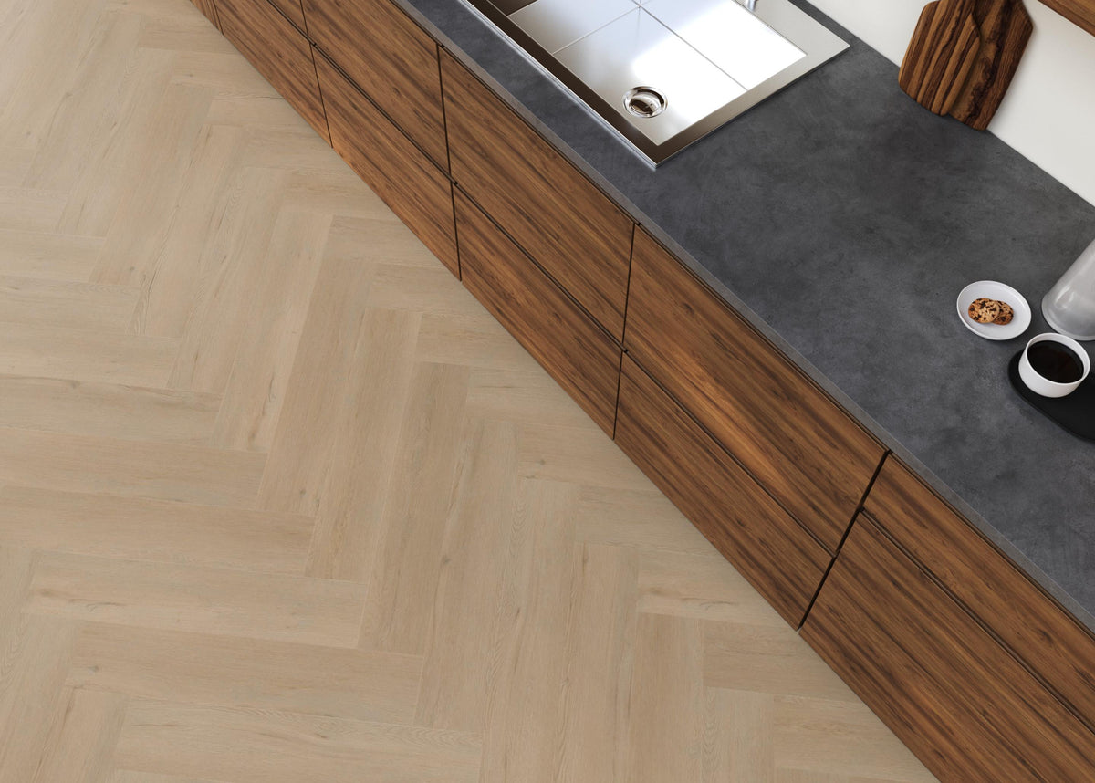 Spigato Vivero visgraat dryback beige - afbeelding 7