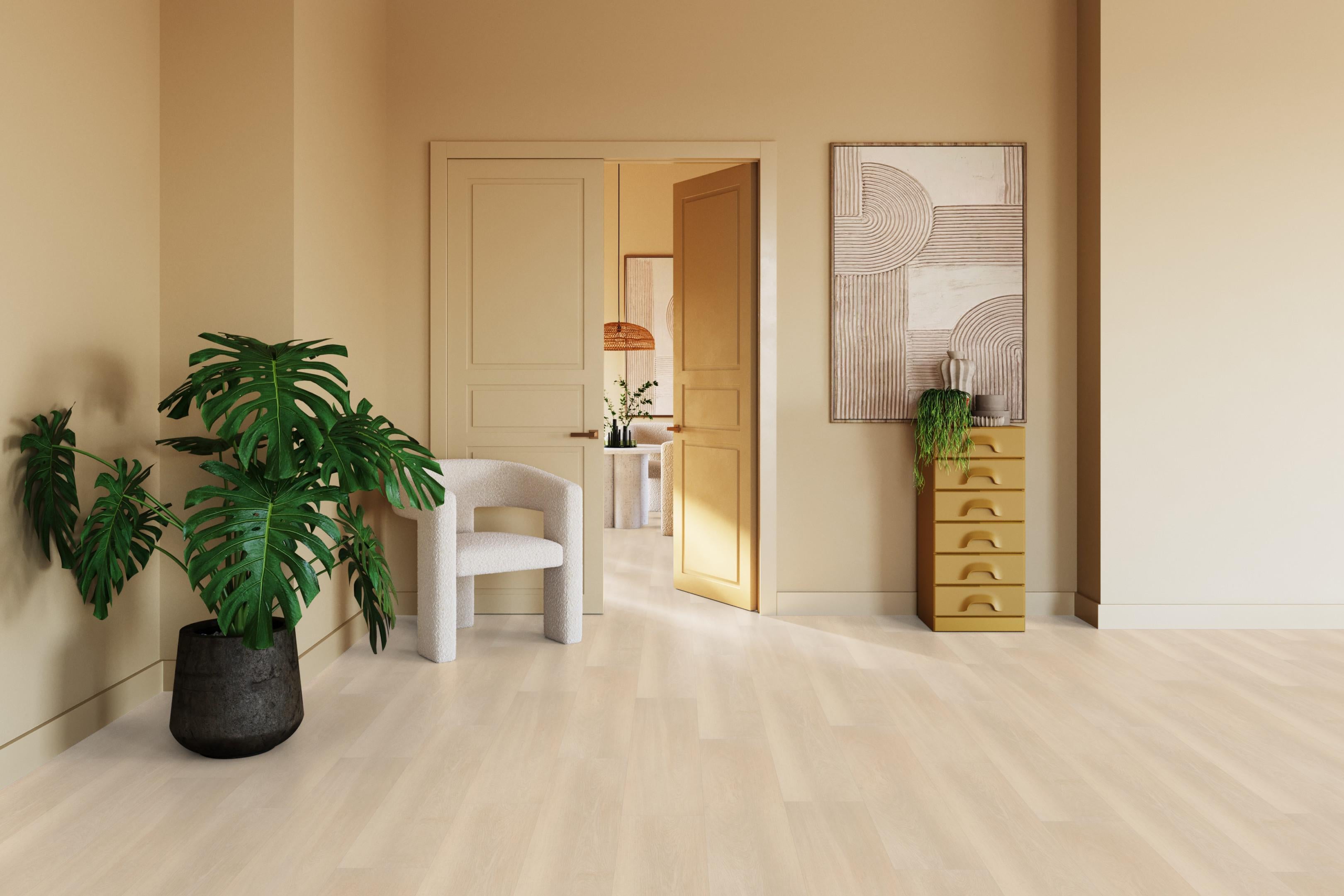 Rechte plank Beige plak pvc