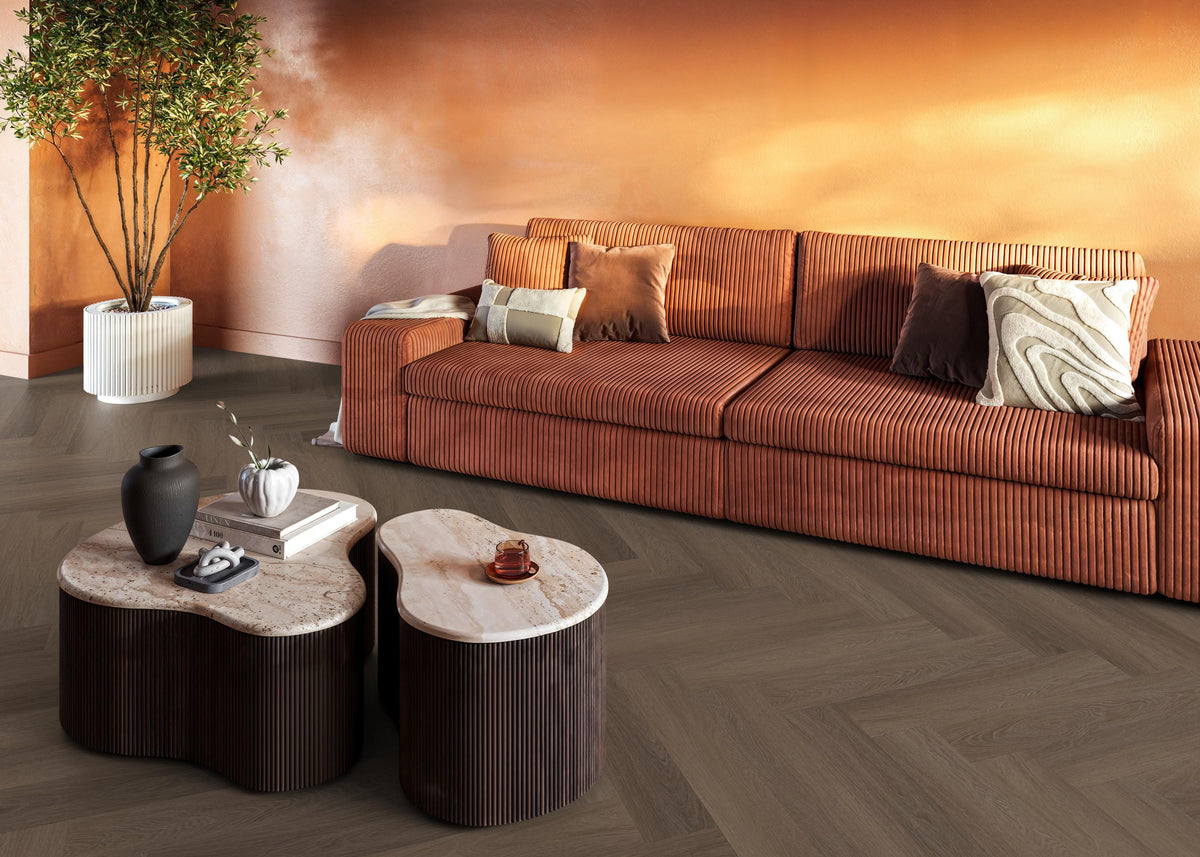 Spigato Estino visgraat dryback brown - afbeelding 6