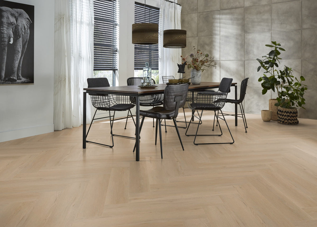 Spigato Vivero visgraat dryback beige - afbeelding 10